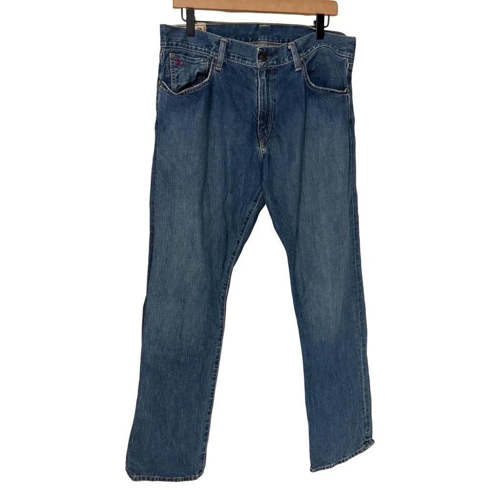 Polo Ralph‎ Lauren Hampton Straight Jeans Blue Denim RL LogoSize 34 x 30